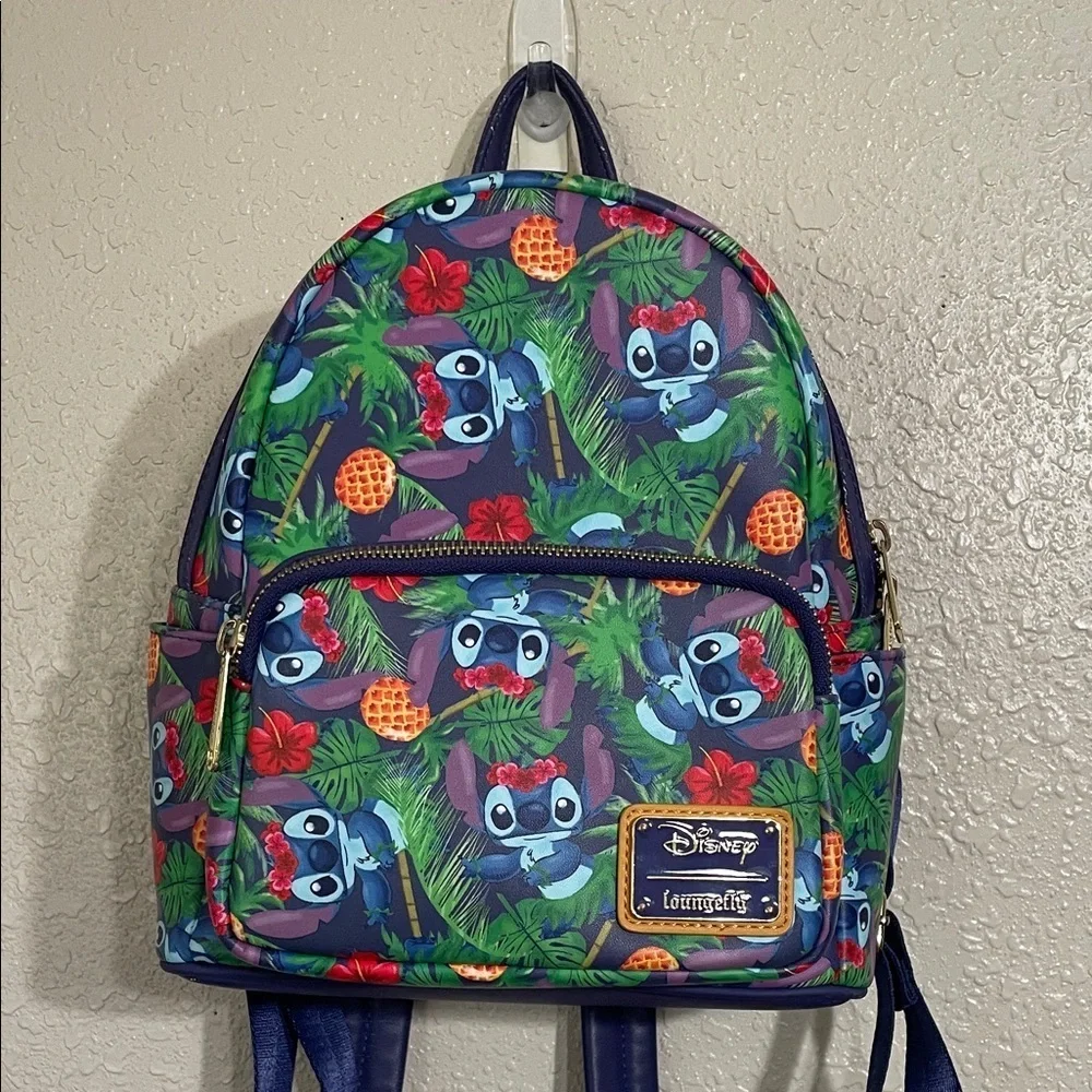 LILO & Stitch Disney Loungefly Backpack - Blue and Green